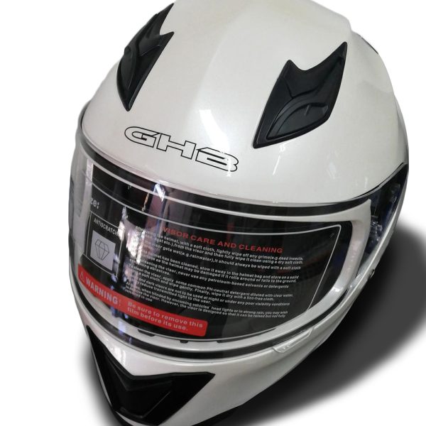 Casco Integral Blanco/Negro. REF:1311