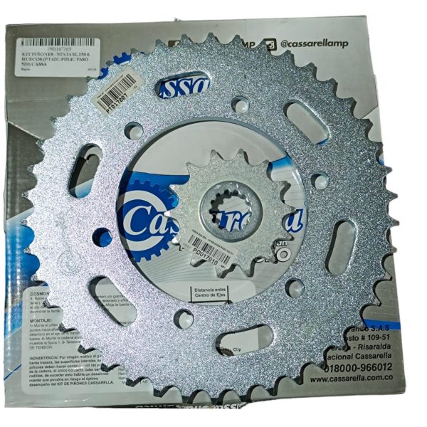 KIT PIÑONES NINJA 250/300     MARCA: CASSARELLA                REF: 167165