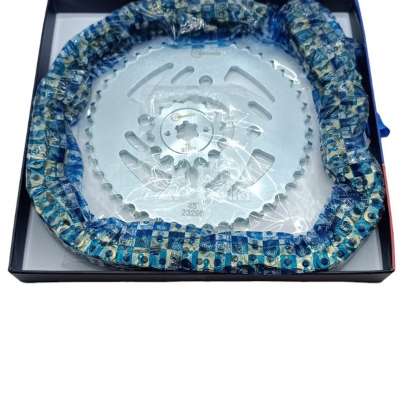 KIT TRANSMISION PULSAR 160 NS DORADA                 MARCA:  CASSARELLA                                       REF: K0175613