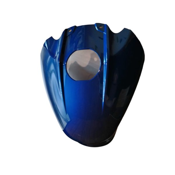 PLASTICO TAPA TANQUE PULSAR 160 NS AZUL/STICKER MARCA: BAJAJ/AILYN  REF:  52JF0419
