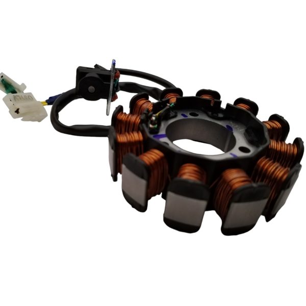 ESTATOR GIXXER 150 12 NUCLEOS CARBURADA ORIGINAL   MARCA: SUZUKI       REF: 32101-34J01-000