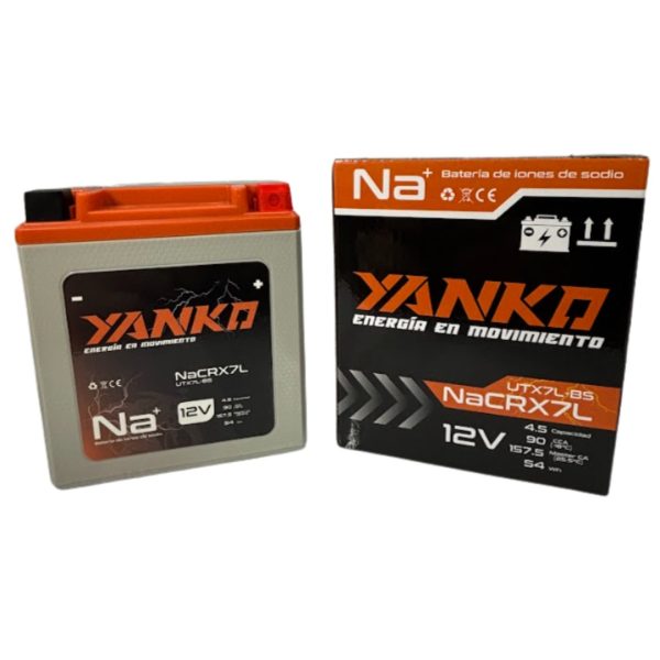 BATERIA SODIO Na CRX7L / YTX7L-BS CB190 / XR190 / DR160 / KA150 / NK150 / TR150S YANKO