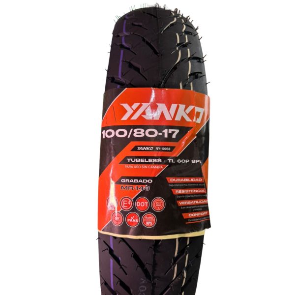 NEUMATICO 100/80-17 TL	MR-143	8PR	YANKO